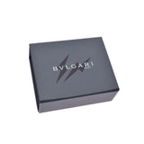 BVLGARI ブルガリ コンパクトウォレット フラグメントコラボ 黒 メンズ カーフ 三つ折り財布 Aランク 中古 銀蔵