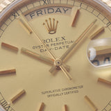 ROLEX ロレックス デイデイト 18038 メンズ YG 腕時計 自動巻き シャンパン文字盤 Aランク 中古 銀蔵