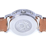 HERMES エルメス クリッパー クロノ CL1.910 メンズ SS/革 腕時計 クオーツ 白文字盤 Aランク 中古 銀蔵