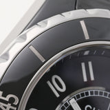 CHANEL シャネル J12 42mm H2980 メンズ 黒セラミック/SS 腕時計 自動巻き 黒文字盤 ABランク 中古 銀蔵