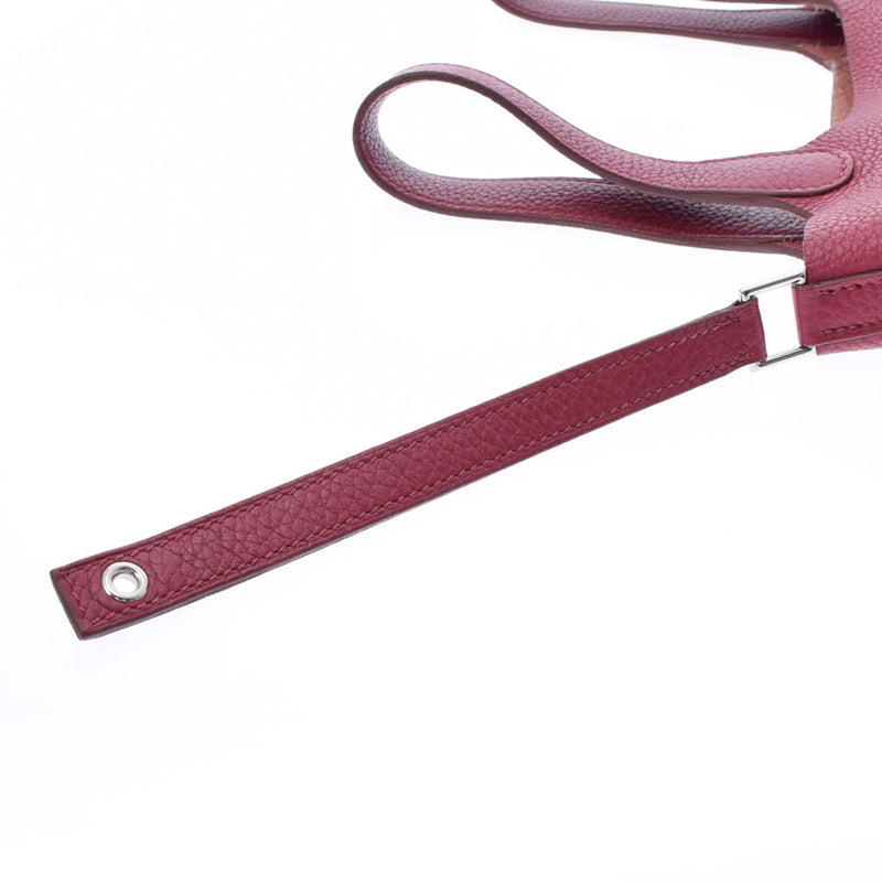 HERMES エルメス ピコタンロックPM ルビー パラジウム金具 レディース トリヨンクレマンス ハンドバッグ ABランク 中古 銀蔵