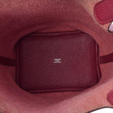 HERMES エルメス ピコタンロックPM ルビー パラジウム金具 レディース トリヨンクレマンス ハンドバッグ ABランク 中古 銀蔵