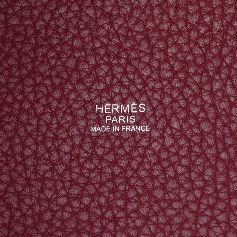 HERMES エルメス ピコタンロックPM ルビー パラジウム金具 レディース トリヨンクレマンス ハンドバッグ ABランク 中古 銀蔵