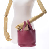 HERMES エルメス ピコタンロックPM ルビー パラジウム金具 レディース トリヨンクレマンス ハンドバッグ ABランク 中古 銀蔵