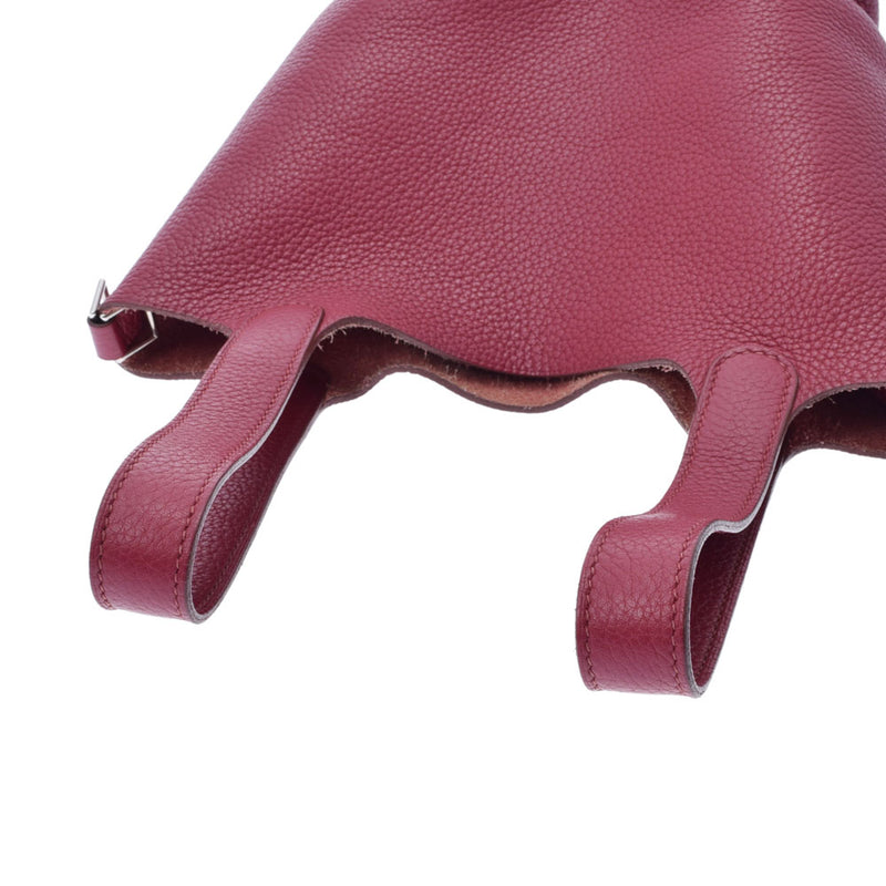 HERMES エルメス ピコタンロックPM ルビー パラジウム金具 レディース トリヨンクレマンス ハンドバッグ ABランク 中古 銀蔵