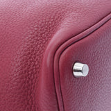 HERMES エルメス ピコタンロックPM ルビー パラジウム金具 レディース トリヨンクレマンス ハンドバッグ ABランク 中古 銀蔵
