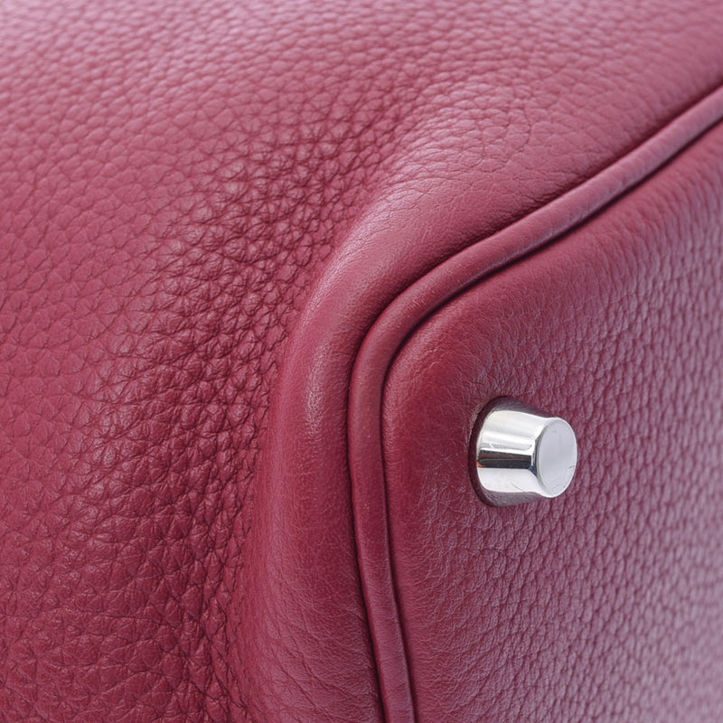 HERMES エルメス ピコタンロックPM ルビー パラジウム金具 レディース トリヨンクレマンス ハンドバッグ ABランク 中古 銀蔵