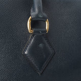 HERMES エルメス サンプロン 紺 ゴールド金具 ○Y刻印(1995年頃) ユニセックス クシュベル ハンドバッグ Bランク 中古 銀蔵