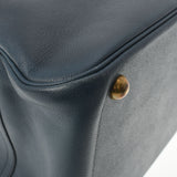 HERMES エルメス サンプロン 紺 ゴールド金具 ○Y刻印(1995年頃) ユニセックス クシュベル ハンドバッグ Bランク 中古 銀蔵