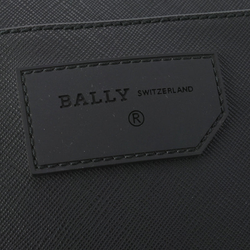 BALLY バリー SKILL クロスボディ 黒/ストライプ メンズ PVC ショルダーバッグ Aランク 中古 銀蔵