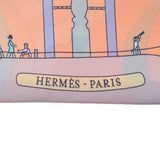 HERMES エルメス ツイリー 新タグ Les Folies du Ciel オレンジ レディース シルク100％ スカーフ 未使用 銀蔵