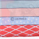 HERMES エルメス GRAND THEATRE NOUVEAU ツイリー 新タグ 赤 063761S レディース シルク100％ スカーフ 未使用 銀蔵