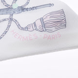HERMES エルメス ツイリー 新タグ ホワイト レディース シルク100％ スカーフ 未使用 銀蔵