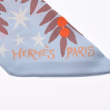 HERMES エルメス LE CHARME D'ORPHEE ツイリー 新タグ ベージュ ブルー 063702S レディース シルク100％ スカーフ 未使用 銀蔵