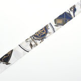 HERMES エルメス ツイリー 新タグ 白/グレー レディース シルク100％ スカーフ Bランク 中古 銀蔵