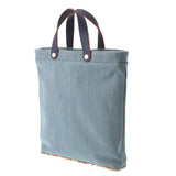 HERMES エルメス プティアッシュ トート ブルー レディース トワルオフィシエ シルク ハンドバッグ Aランク 中古 銀蔵