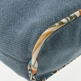 HERMES エルメス プティアッシュ トート ブルー レディース トワルオフィシエ シルク ハンドバッグ Aランク 中古 銀蔵