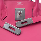 HERMES エルメス バーキン30 ローズショッキング シルバー金具 Y刻印(2020年頃) レディース ジョナサン ハンドバッグ Aランク 中古 銀蔵
