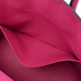 HERMES エルメス バーキン30 ローズショッキング シルバー金具 Y刻印(2020年頃) レディース ジョナサン ハンドバッグ Aランク 中古 銀蔵