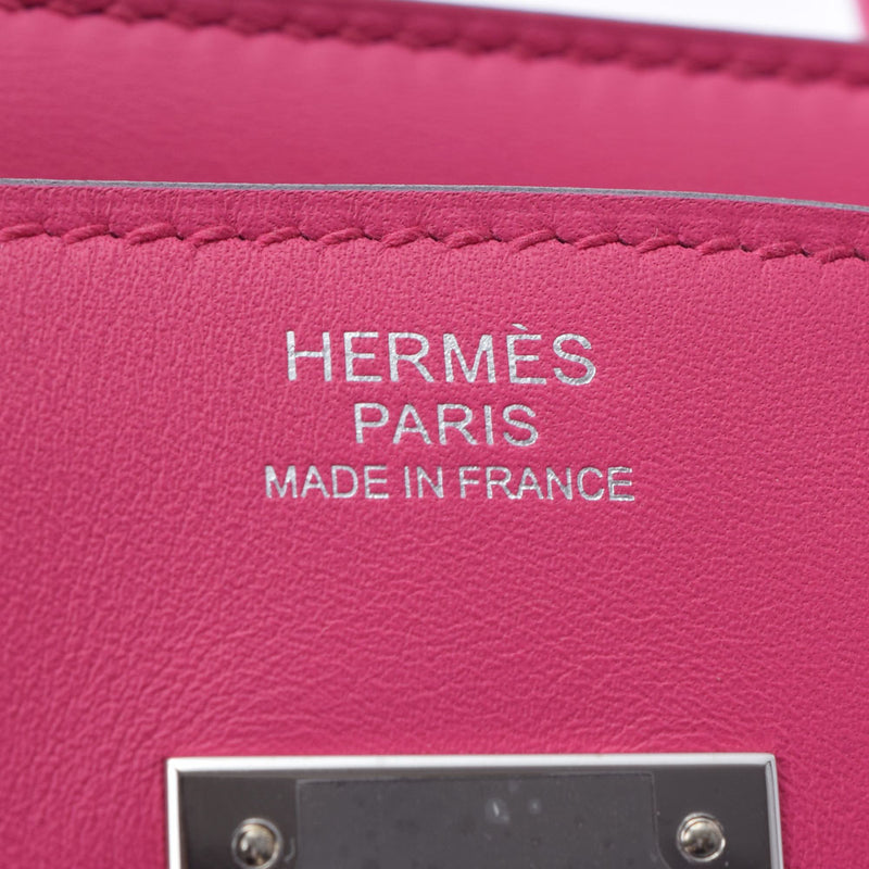 HERMES エルメス バーキン30 ローズショッキング シルバー金具 Y刻印(2020年頃) レディース ジョナサン ハンドバッグ Aランク 中古 銀蔵
