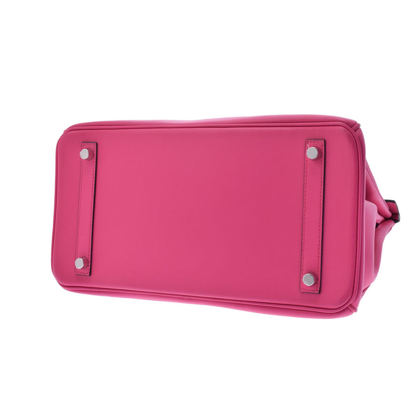 HERMES エルメス バーキン30 ローズショッキング シルバー金具 Y刻印(2020年頃) レディース ジョナサン ハンドバッグ Aランク 中古 銀蔵