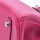 HERMES エルメス バーキン30 ローズショッキング シルバー金具 Y刻印(2020年頃) レディース ジョナサン ハンドバッグ Aランク 中古 銀蔵