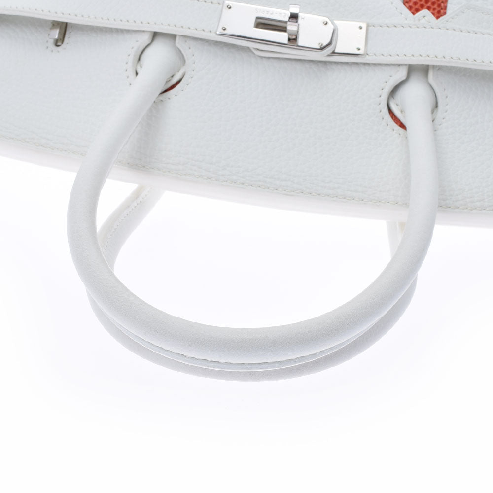 エルメスバーキンクラブ 35 白 パラジウム金具 □P刻印(2012年頃