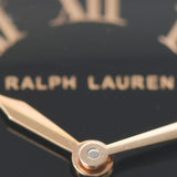 RALPH LAUREN ラルフローレン スティラップ ※ブレス短い為特価 レディース YG 腕時計 クオーツ ブラック文字盤 Aランク 中古 銀蔵