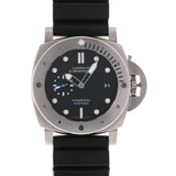 OFFICINE PANERAI オフィチーネパネライ ルミノール サブマーシブル 1950 3デイズ チタニオ PAM01305 メンズ チタン/ラバー 腕時計 自動巻き ブラック文字盤 Aランク 中古 銀蔵