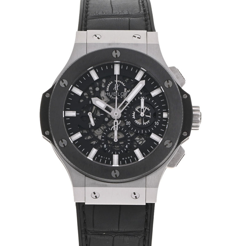 HUBLOT ウブロ ビックバンアエロバン 311.SM.1170.GR メンズ SS/ラバー 腕時計 自動巻き ブラック文字盤 Aランク 中古 銀蔵