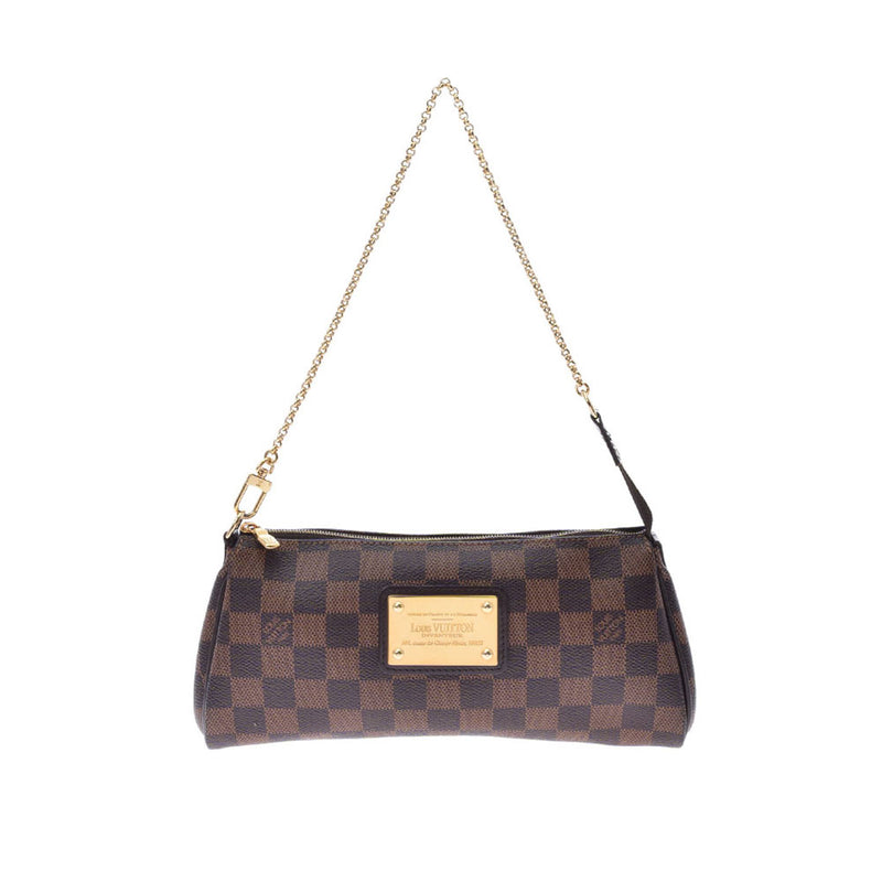 LOUIS VUITTON ルイヴィトン ダミエ エヴァ チェーン ショルダーバッグ N55213 ブラウン by
