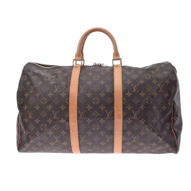 LOUIS VUITTON ルイヴィトン モノグラム キーポル50 ブラウン M41426 ユニセックス モノグラムキャンバス ボストンバッグ ABランク 中古 銀蔵