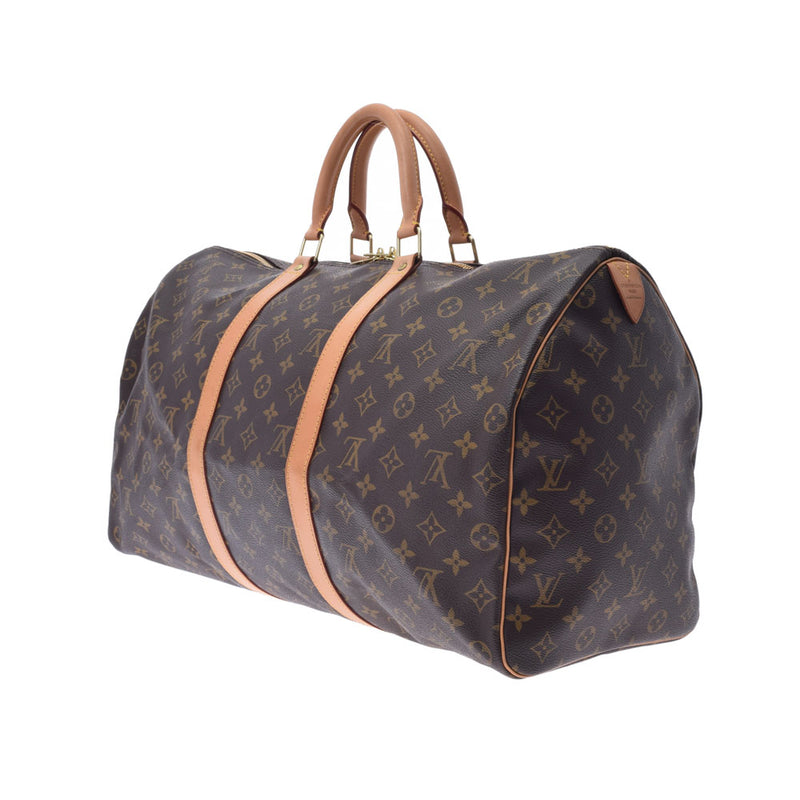 LOUIS VUITTON ルイヴィトン モノグラム キーポル50 ブラウン M41426 ユニセックス モノグラムキャンバス ボストンバッグ ABランク 中古 銀蔵