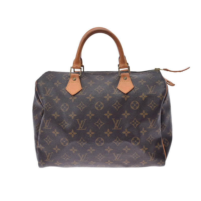 LOUIS VUITTON ルイヴィトン モノグラム スピーディ30 ブラウン M41526 レディース モノグラムキャンバス ハンドバッグ Bランク 中古 銀蔵