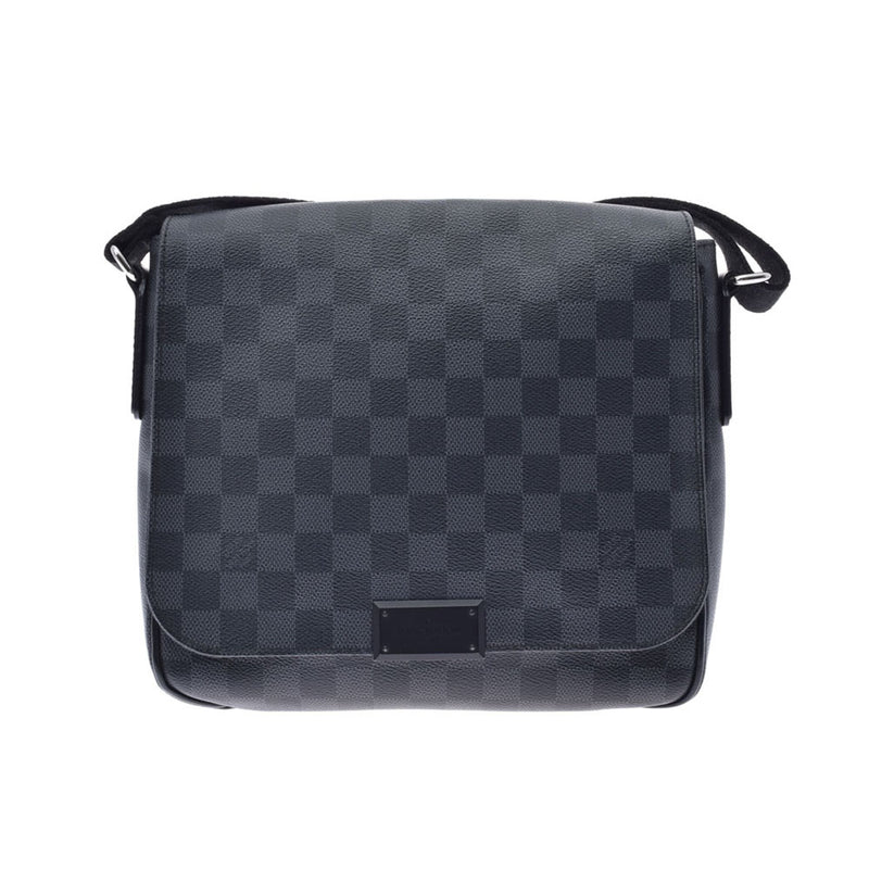 LOUIS VUITTON ルイヴィトン ダミエ グラフィット ディストリクト PM  黒/グレー N41260 メンズ ダミエグラフィットキャンバス ショルダーバッグ ABランク 中古 銀蔵