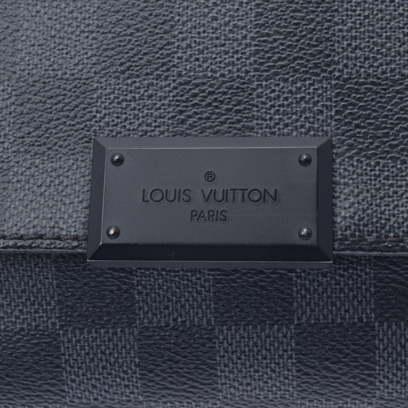 LOUIS VUITTON ルイヴィトン ダミエ グラフィット ディストリクト PM  黒/グレー N41260 メンズ ダミエグラフィットキャンバス ショルダーバッグ ABランク 中古 銀蔵