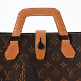 LOUIS VUITTON ルイヴィトン ダミエ ジャイアント NIGOコラボ ミニトート ブラウン マットブラック金具 N40355 メンズ ダミエキャンバス ハンドバッグ ABランク 中古 銀蔵