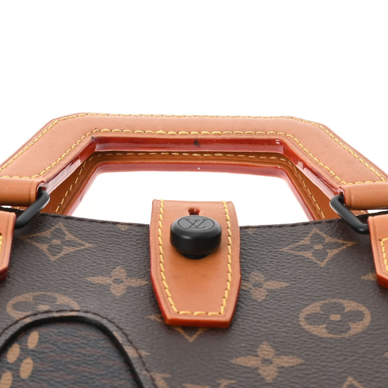 LOUIS VUITTON ルイヴィトン ダミエ ジャイアント NIGOコラボ ミニトート ブラウン マットブラック金具 N40355 メンズ ダミエキャンバス ハンドバッグ ABランク 中古 銀蔵