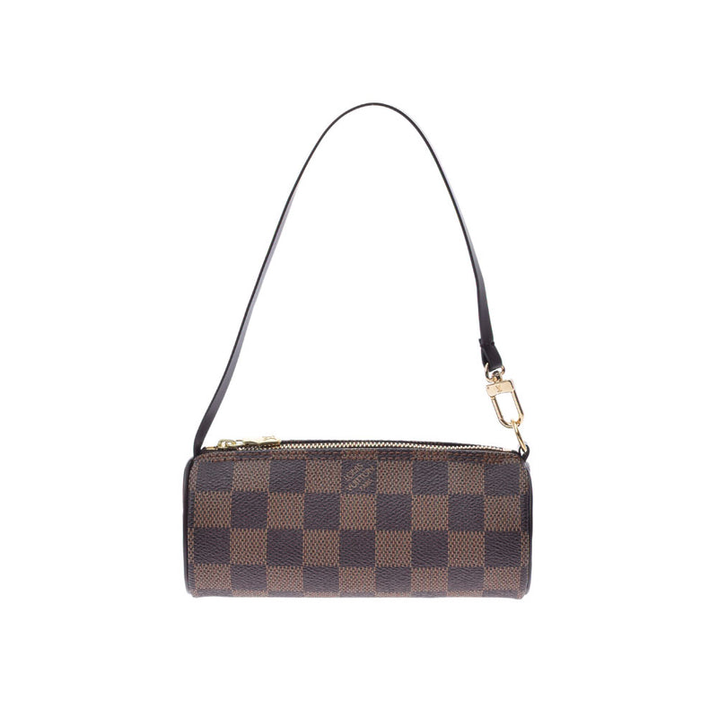 LOUIS VUITTON ルイヴィトン ダミエ パピヨンGM ブラウン N51303 レディース ダミエキャンバス ハンドバッグ Aランク 中古 銀蔵