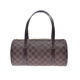 LOUIS VUITTON ルイヴィトン ダミエ パピヨンGM ブラウン N51303 レディース ダミエキャンバス ハンドバッグ Aランク 中古 銀蔵