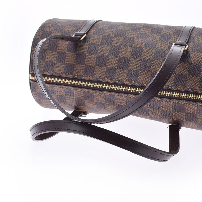 LOUIS VUITTON ルイヴィトン ダミエ パピヨンGM ブラウン N51303 レディース ダミエキャンバス ハンドバッグ Aランク 中古 銀蔵