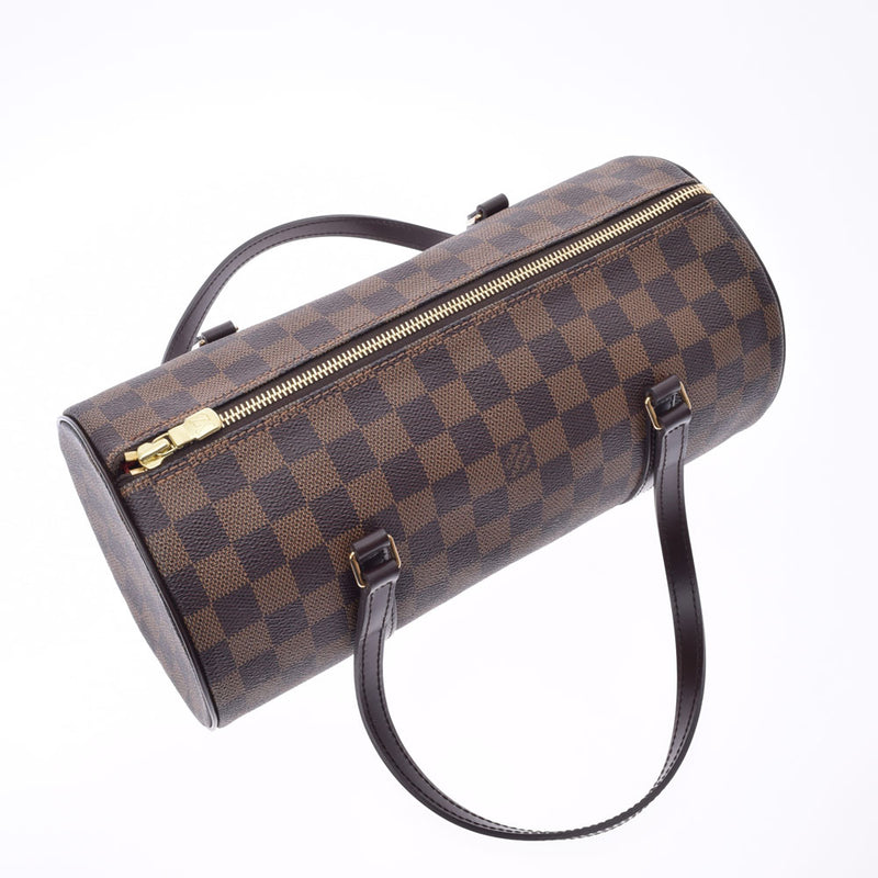 LOUIS VUITTON ルイヴィトン ダミエ パピヨンGM ブラウン N51303 レディース ダミエキャンバス ハンドバッグ Aランク 中古 銀蔵