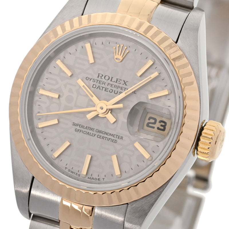 ROLEX ロレックス デイトジャスト 69173 レディース YG/SS 腕時計 自動巻き プリントコンピューター文字盤 Aランク 中古 銀蔵