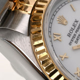ROLEX ロレックス デイトジャスト 69173 レディース YG/SS 腕時計 自動巻き ホワイトローマ文字盤 Aランク 中古 銀蔵