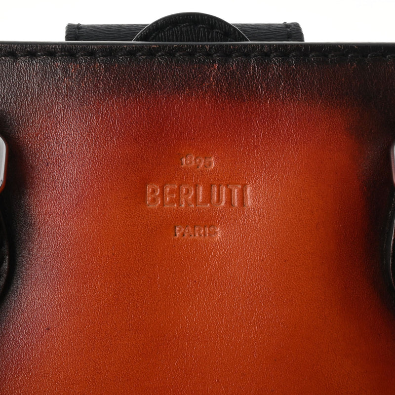 BERLUTI ベルルッティ カリグラフィ トゥジュールガリバー テラコッタ シルバー金具 224713 メンズ レザー 2WAYバッグ ABランク 中古 銀蔵