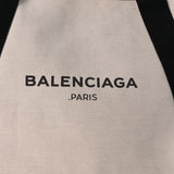 BALENCIAGA バレンシアガ ネイビーカバス M 黒/ベージュ 339936 ユニセックス キャンバス レザー ハンドバッグ Bランク 中古 銀蔵