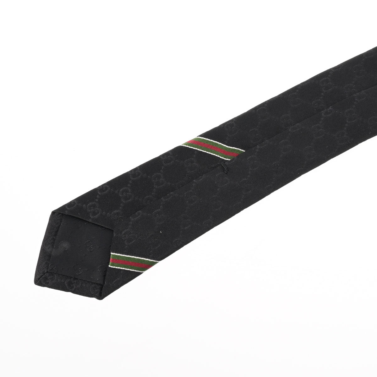 グッチGGパターン ブラック メンズ シルク ネクタイ 456520 GUCCI