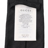 GUCCI グッチ GGパターン ブラック 456520 メンズ シルク ネクタイ 未使用 銀蔵