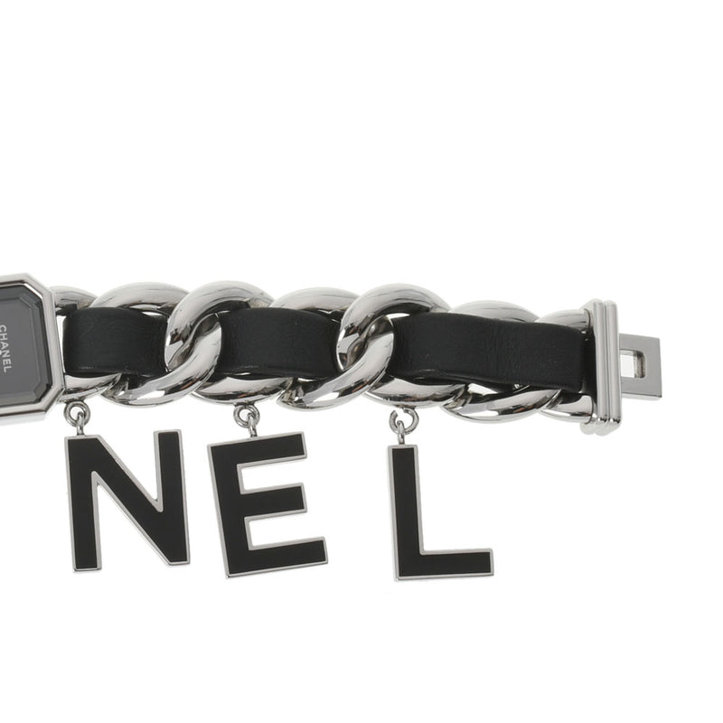 CHANEL シャネル プルミエール ウォンテッド ドゥ シャネル H7471 レディース SS/革 腕時計 クオーツ ブラック文字盤 Aランク 中古 銀蔵