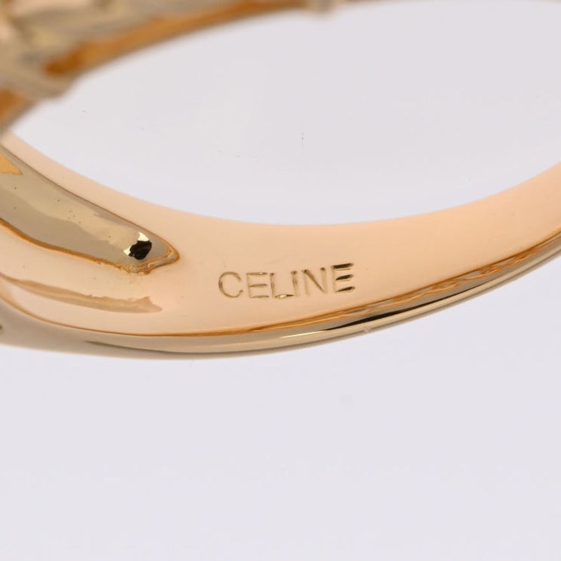 CELINE セリーヌ ダイヤ0.08ct 15号 レディース K18イエローゴールド リング・指輪 Aランク 中古 銀蔵